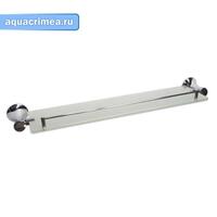 Полка стеклянная, нерж. хром, стекло матовое, 64 см